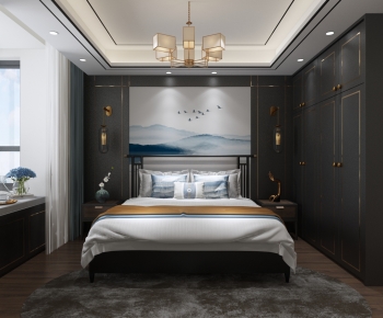 New Chinese Style Bedroom-ID:978409058