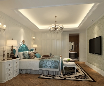 Simple European Style Bedroom-ID:864022975