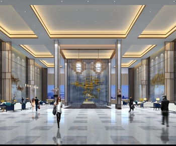 New Chinese Style Lobby Hall-ID:325000056