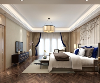 New Chinese Style Bedroom-ID:362761027