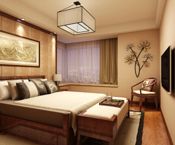 New Chinese Style Bedroom-ID:435300111