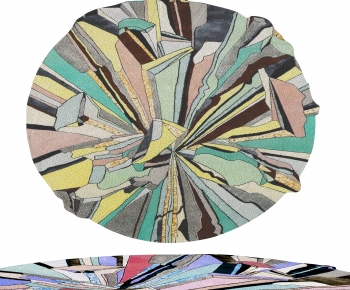 Modern Circular Carpet-ID:865374098