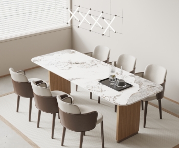 Modern Dining Table And Chairs-ID:665659939