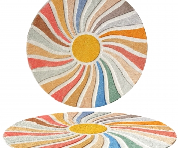 Modern Circular Carpet-ID:473642114