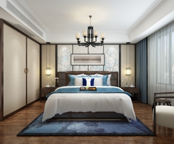 New Chinese Style Bedroom-ID:583578119