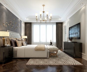 Simple European Style Bedroom-ID:639686117