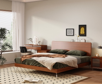 Modern Double Bed-ID:337658886