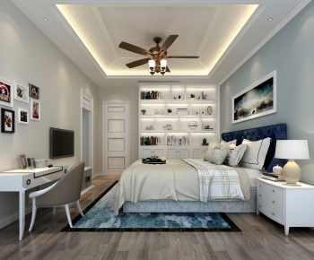 Simple European Style Bedroom-ID:829966076