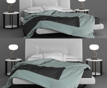 Modern Double Bed-ID:713789565