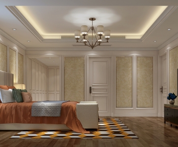 Simple European Style Bedroom-ID:772800482