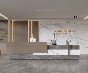 Modern Office Reception Desk-ID:783200315