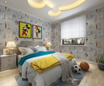 Simple European Style Boy's Room And Son's Room-ID:783001905