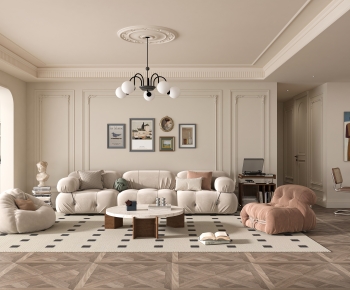 French Style A Living Room-ID:937719385