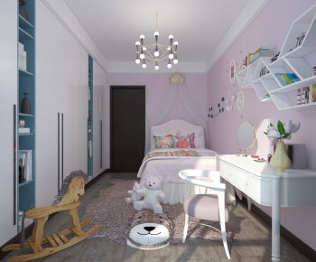 Modern Nordic Style Girl's Room Daughter's Room-ID:434477099