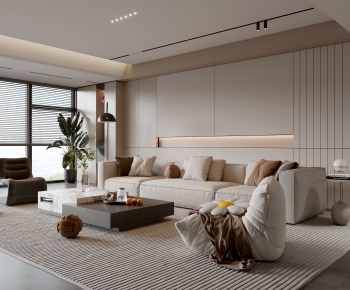 Modern A Living Room-ID:448621997