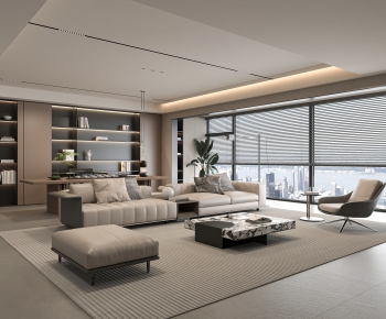 Modern A Living Room-ID:704482086