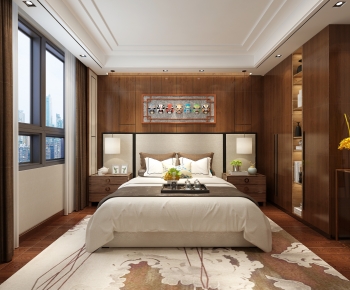 New Chinese Style Bedroom-ID:633521085