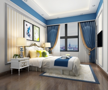 Simple European Style Bedroom-ID:524440058