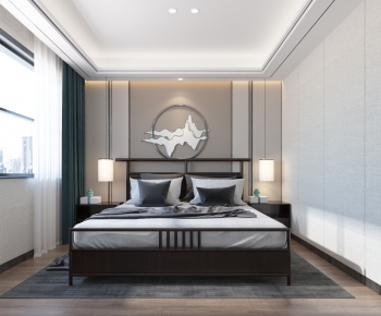 New Chinese Style Bedroom-ID:871593003