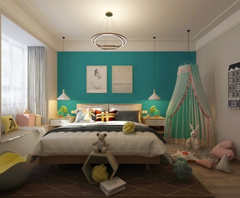 Nordic Style Girl's Room Daughter's Room-ID:916464096