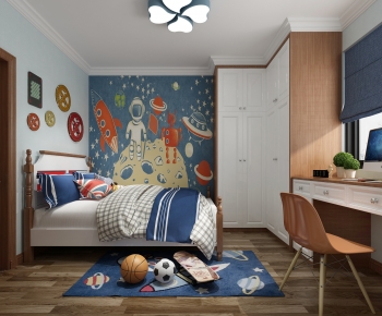 Simple European Style Boy's Room And Son's Room-ID:853200912