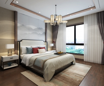 New Chinese Style Bedroom-ID:505781898