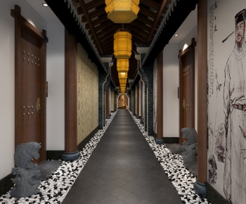 New Chinese Style Chinese Style Corridor-ID:493168819