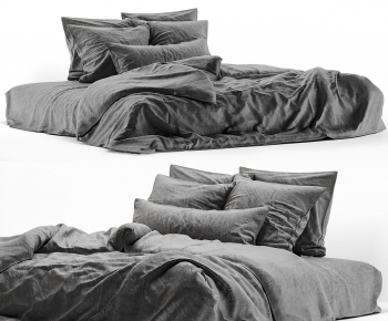 Wabi-sabi Style Double Bed-ID:561506994