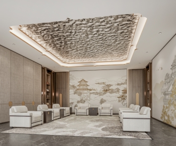 New Chinese Style Office Living Room-ID:507132055