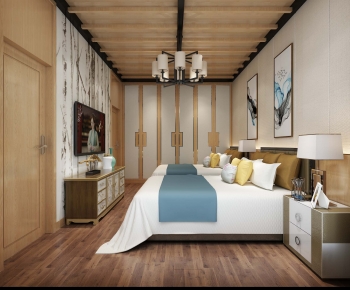 New Chinese Style Bedroom-ID:351815948