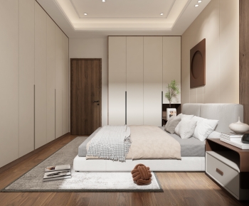 Wabi-sabi Style Bedroom-ID:585366013