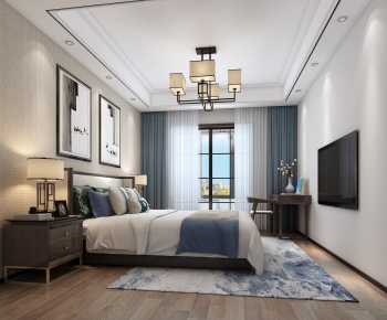 New Chinese Style Bedroom-ID:785217055