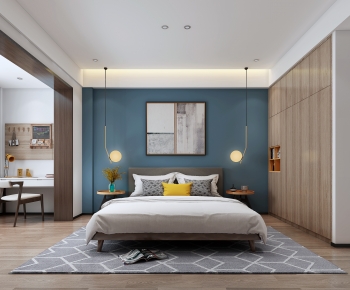 Modern Nordic Style Bedroom-ID:807188031