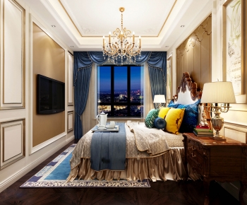 American Style Bedroom-ID:741292006