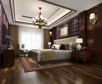 American Style Bedroom-ID:690036064