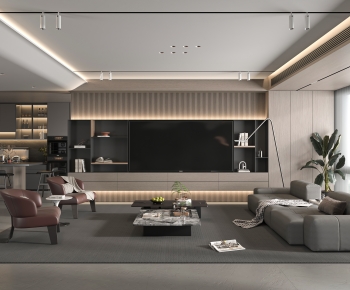 Modern A Living Room-ID:613210928