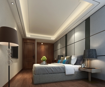 New Chinese Style Bedroom-ID:671428924