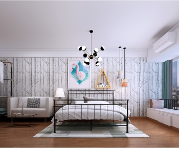 Nordic Style Bedroom-ID:373622898