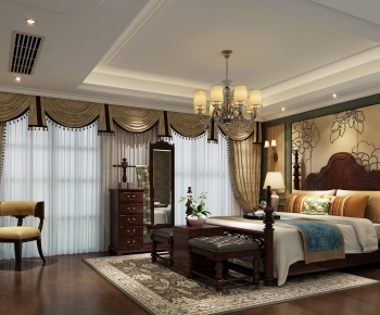 American Style Bedroom-ID:430460027