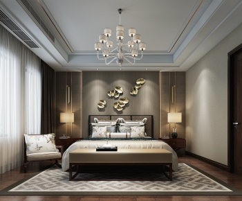 New Chinese Style Bedroom-ID:882029062