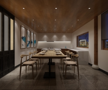 New Chinese Style Dining Room-ID:715878964