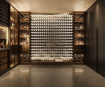 Modern Wine Cellar/Wine Tasting Room-ID:868232979