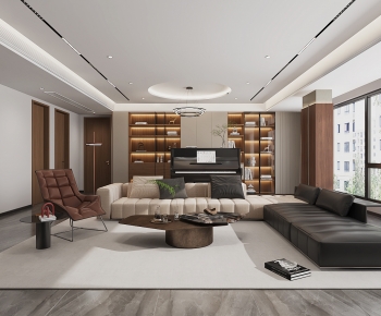 Modern A Living Room-ID:702898039