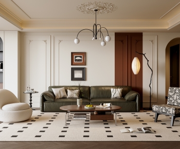 French Style A Living Room-ID:394901047