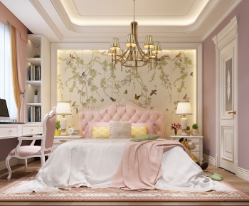 Simple European Style Girl's Room Daughter's Room-ID:994131093