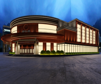 New Chinese Style Appearance Of Commercial Building-ID:569026958