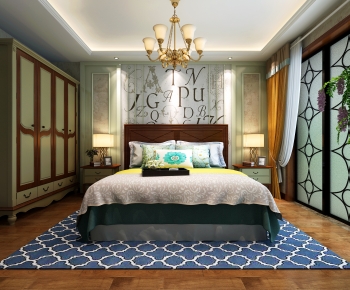 American Style Bedroom-ID:903332007