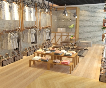 Industrial Style Clothing Store-ID:595882899