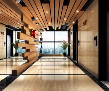 Modern Corridor/elevator Hall-ID:266053923