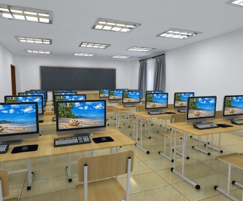 Modern School Classrooms-ID:699799133